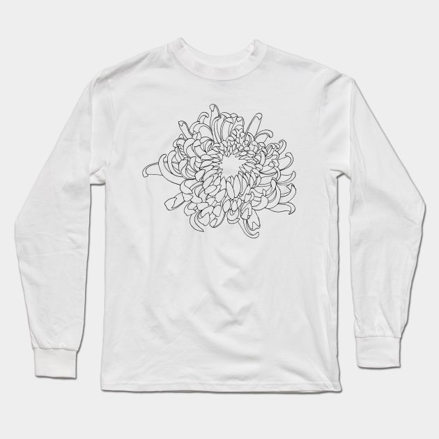 Chrysanthemum Long Sleeve T-Shirt by themintgardener